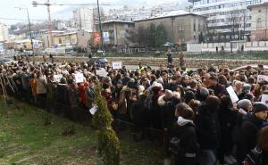 Foto: Dž. Kriještorac/Radiosarajevo.ba / Protesti studenata u Sarajevu