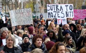 Foto: AA / Protest roditelja njegovatelja u Hrvatskoj