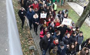 Foto: Dž. Kriještorac/Radiosarajevo.ba / Protest studenata u Sarajevu