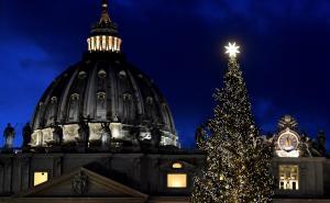 Foto: EPA-EFE / Božićno drvo i jaslice postavljeni u Vatikanu