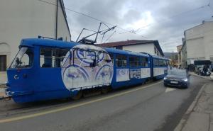 Foto: A. Kuburović/Radiosarajevo.ba / Zastoj tramvajskog saobraćaja