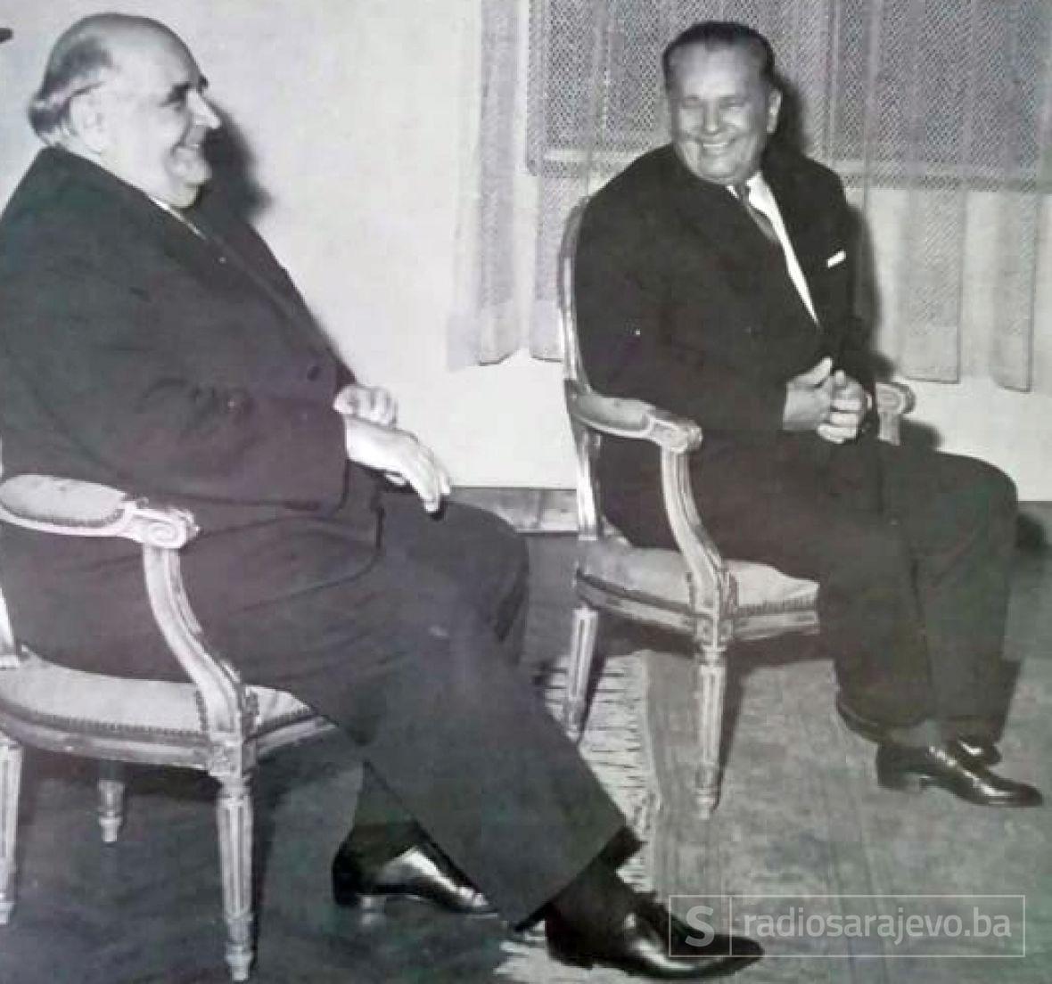 Foto: Tito ilustrovana biografija/Krleža i Tito 1963.