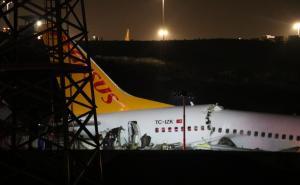 FOTO: AA / Avion izletio s piste tokom slijetanja u Istanbul