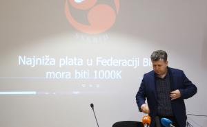Foto: Dž. Kriještorac/Radiosarajevo.ba / Press konferencija Saveza samostalnih sindikata BiH