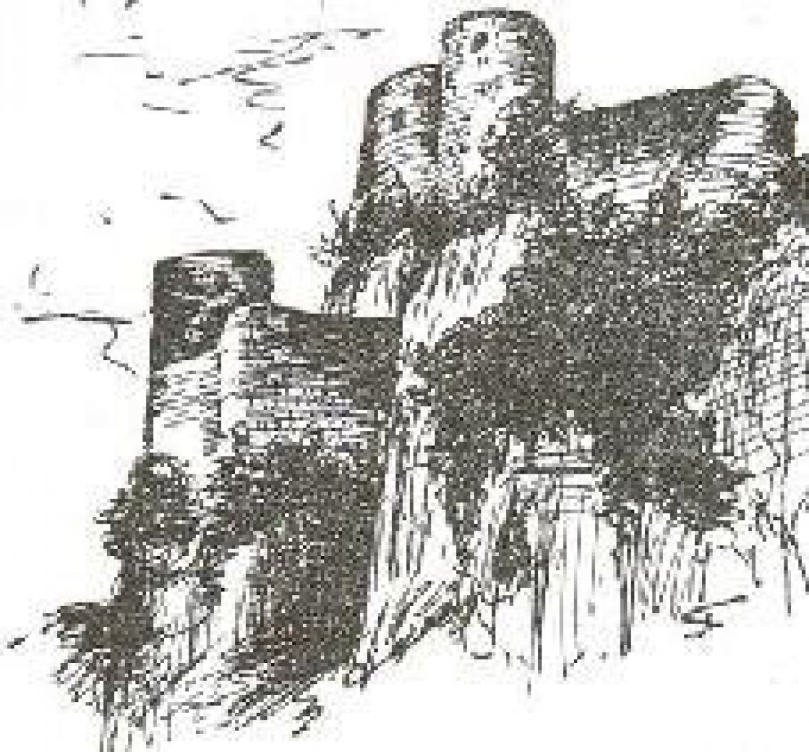 Skica nekadašnje tvrđave Borač - undefined