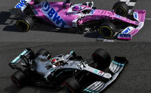 Foto: Pirelli / Racing Point RP20 i Mercedes W10