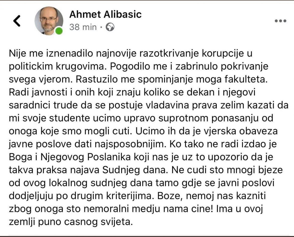 Status prof. Alibašića - undefined