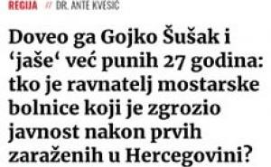 Screenshot / Ante Kvesić, direktor SKB Mostar