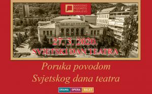 Foto: Narodno pozorište Sarajevo / Program povodom SVjetskog dana pozorišta