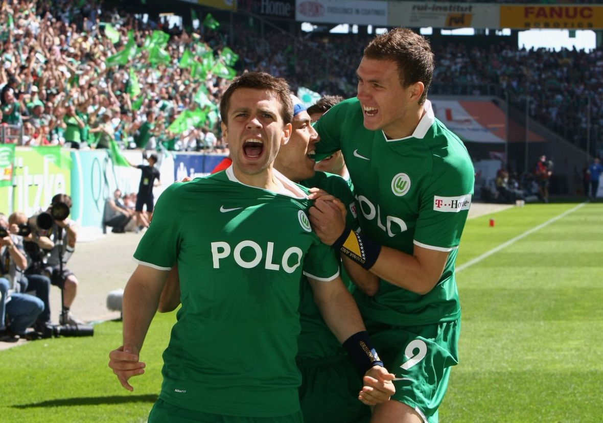 Foto: UEFA/Misimović i Džeko, šampioni s Wolfsburgom