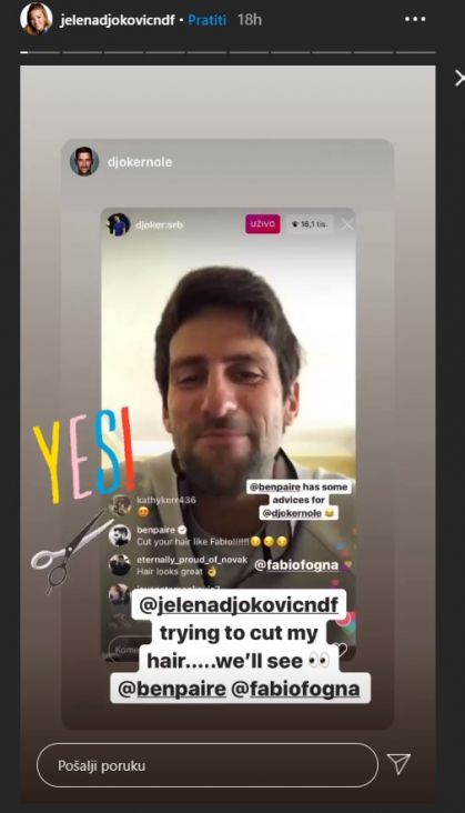 Jelena se pohvalila kako je ošišala Novaka - undefined