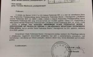 Foto: Radiosarajevo.ba / Vlada FBiH uputila čak 10 amandmana