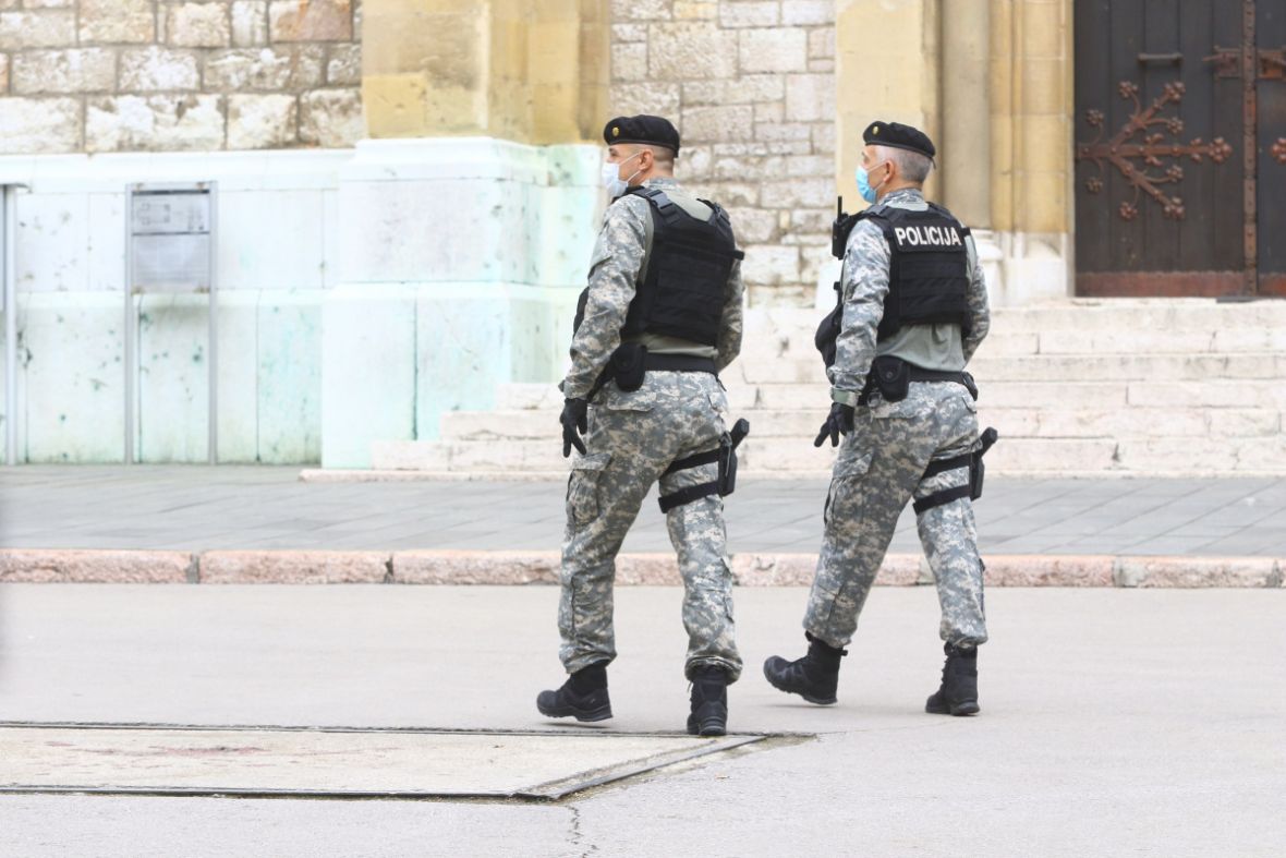 Foto: Dž. K. / Radiosarajevo.ba/Policija kod Katedrale