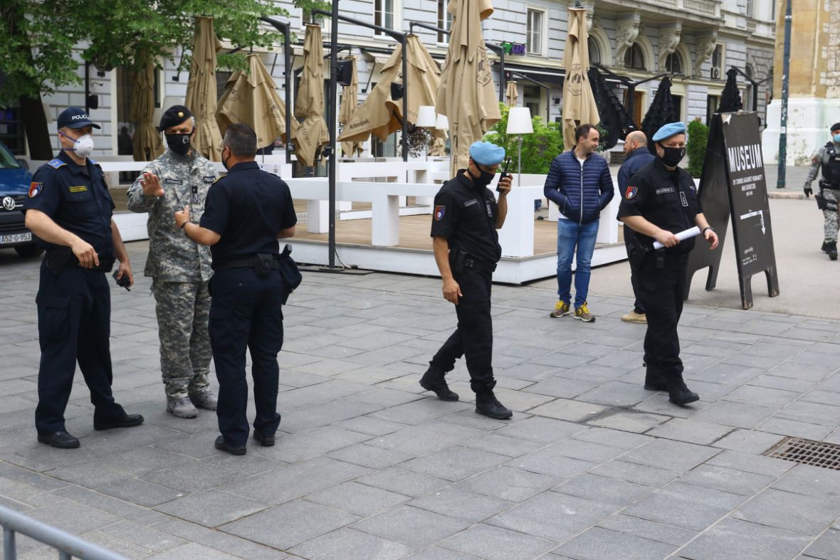 Foto: Dž. K. / Radiosarajevo.ba/Policija kod Katedrale