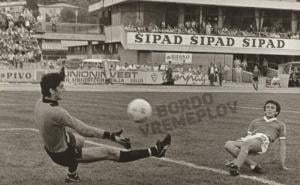 Foto: Bordo vremeplov / Senad Merdanović postiže četvrti gol za Sarajevo