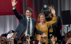Foto: EPA-EFE / Justin Trudeau sa suprugom