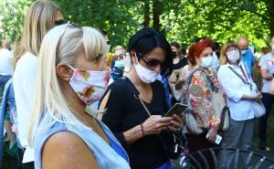 Foto: Dž. K. / Radiosarajevo.ba / S protesta radnika zaposlenih u zdravstvu KS