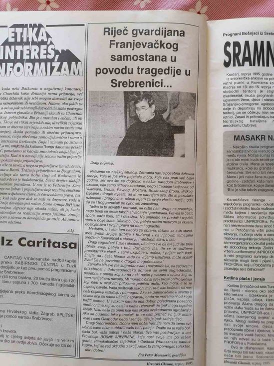 Hrvatski Glasnik: Poruka dragim Srebreničanima - undefined