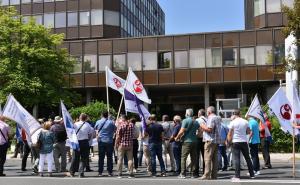 Foto: A. K. /Radiosarajevo.ba / Protest članova Sindikata BiH u Sarajevu