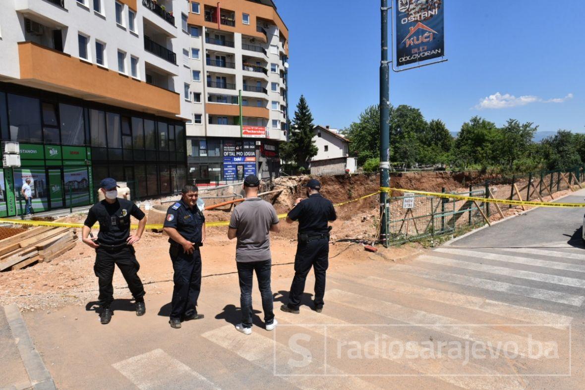 Foto: A. K. /Radiosarajevo.ba/Nesreća na gradilištu na Stupu