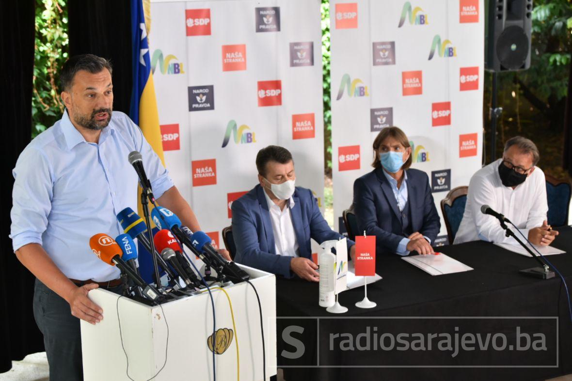 Foto: A. K. / Radiosarajevo.ba/Koalicioni sporazum četiri stranke