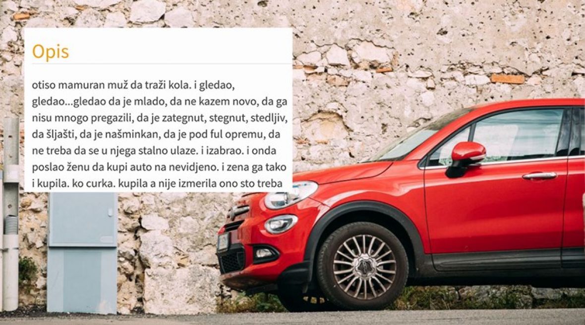Oglas za prodaju auta nasmijao Srbijance - undefined