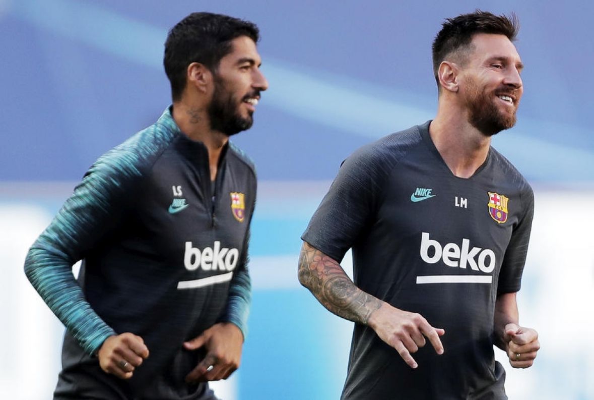 Foto: EPA-EFE/Suarez i Messi 