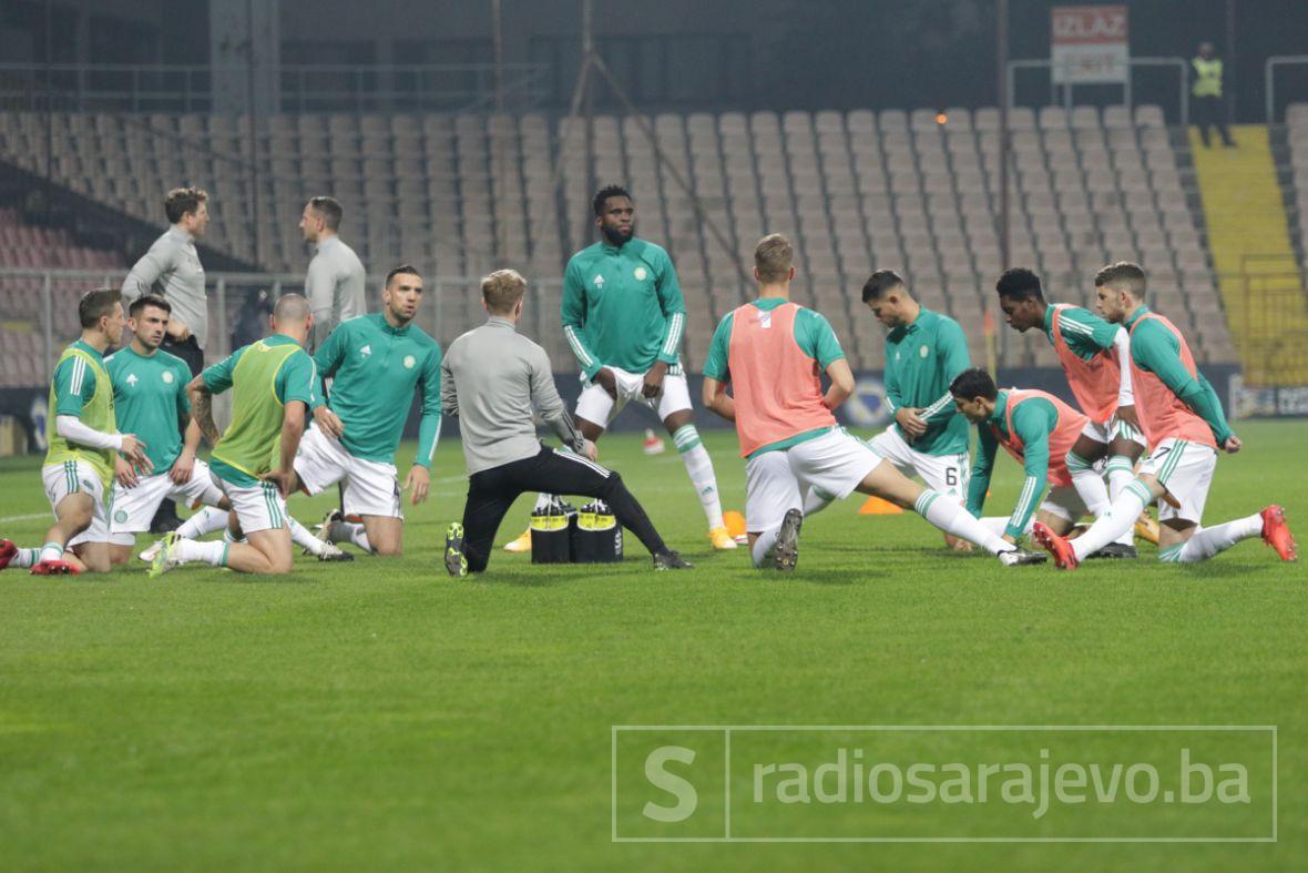 Zagrijavanje igrača uoči meča Sarajevo - Celtic - undefined