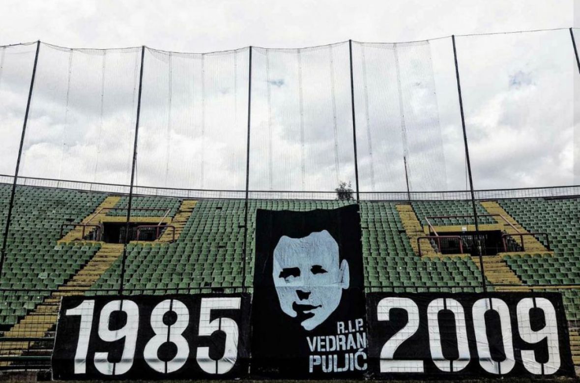 Transparent na stadionu Koševo - undefined