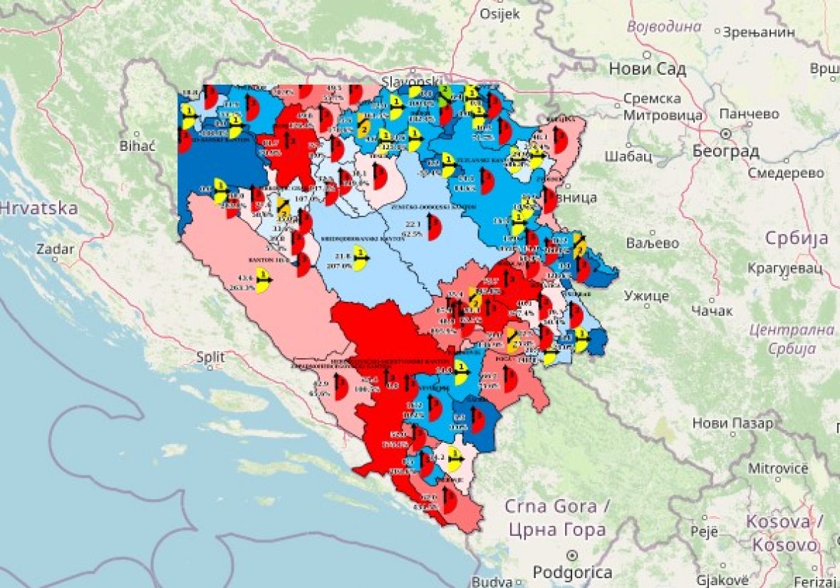 Pandemija /Objavljena mapa na kojoj možete pratiti širenje COVID-a u ...