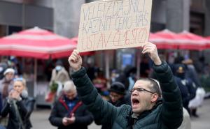 Foto: Anadolija / S protesta u glavnom gradu Hrvatske 