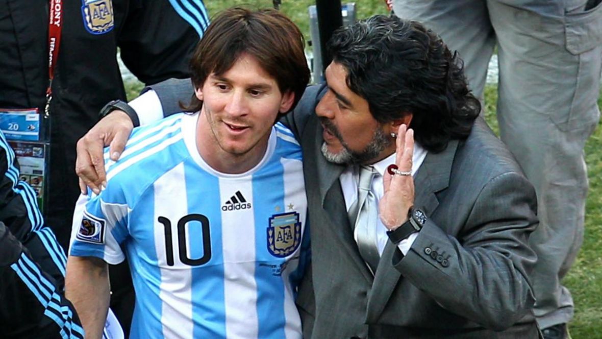 Lionel Messi i Diego Maradona / Arhiva - undefined
