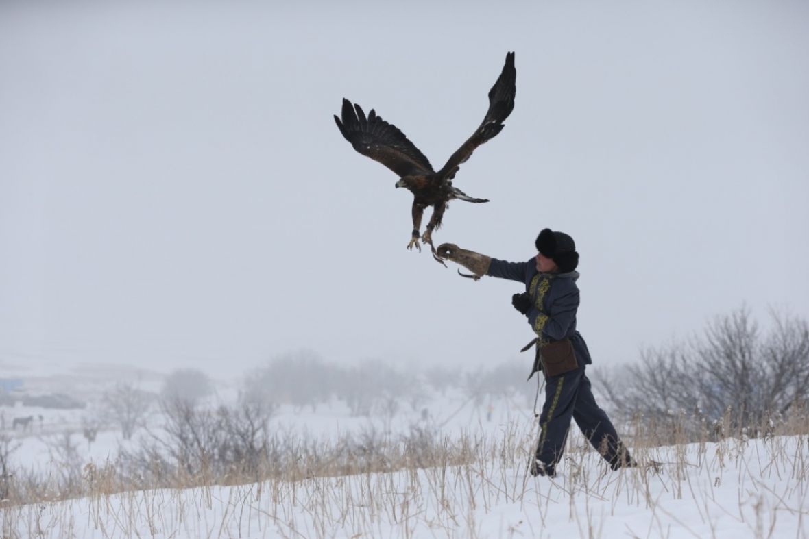 Foto: AA/Lov orlovima u Kazahstanu