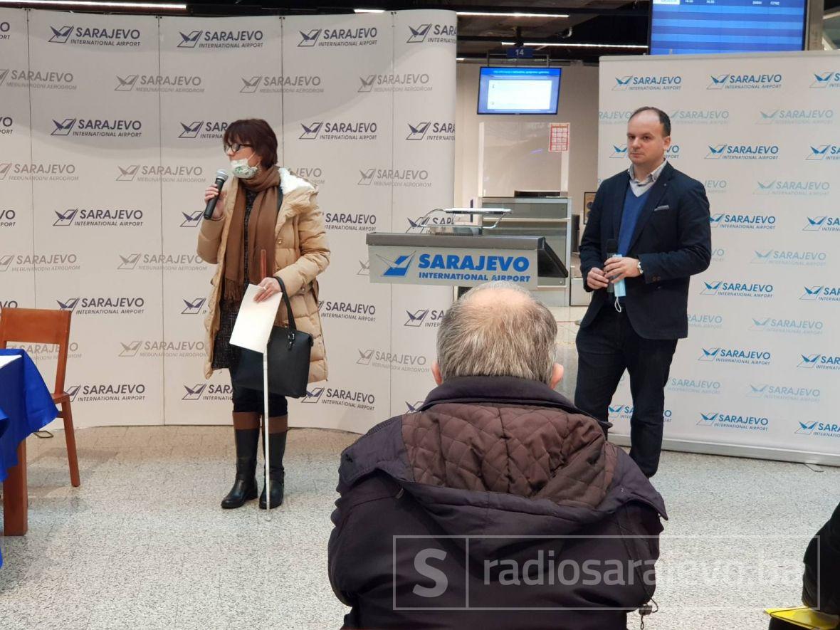 Foto: Radiosarajevo.ba/Sarajevski aerodrom poboljšava uslove za slijepa i slabovidna lica