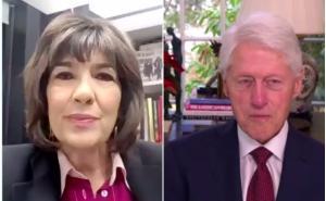 Printscreen / Christiane Amanpour i Bill Clinton