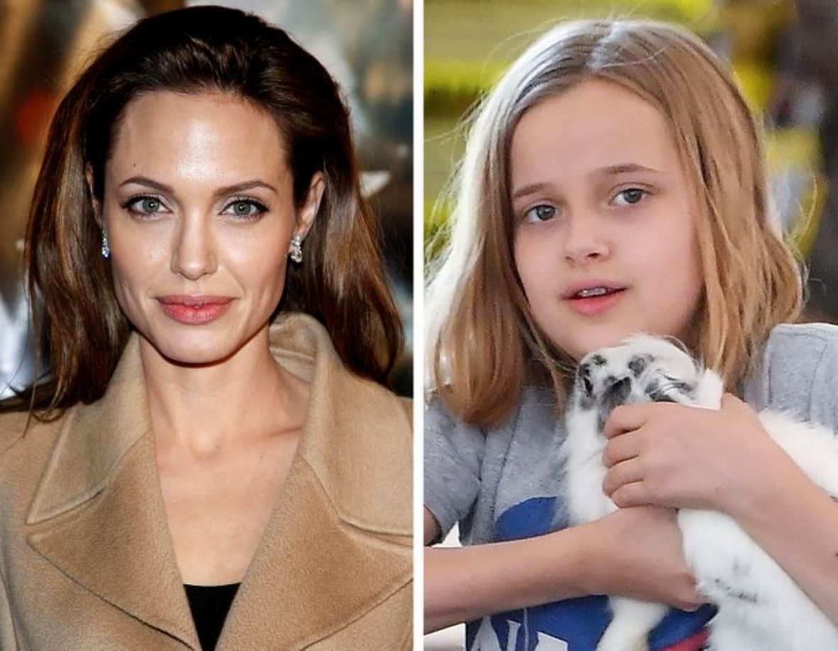 Angelina Jolie i Vivienne Jolie-Pitt - undefined. 