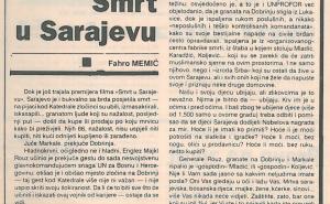 Foto: Historijski arhiv Sarajevo / Oslobođenje od 6. februara 1994. godine