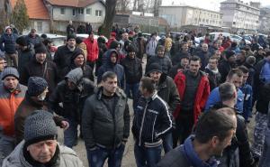 Foto: Dž. K. / Radiosarajevo.ba / Štrajk rudara u Zenici