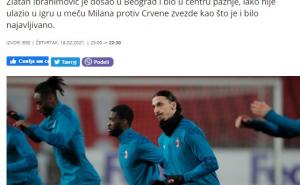 Foto: Screenshot / Srbijanski mediji o napadu na Zlatana Ibrahimovića