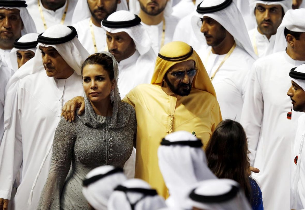 Foto: EPA-EFE/Mohammed bin Rashid Al Maktoum i princeza Haya bint al-Hussei...