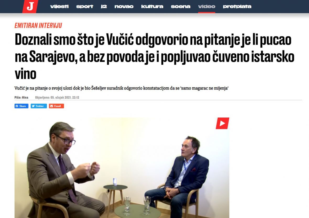 Jutarnji list o Vučiću i vinu - undefined