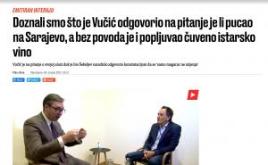 Printscreen / Jutarnji list o Vučiću i vinu