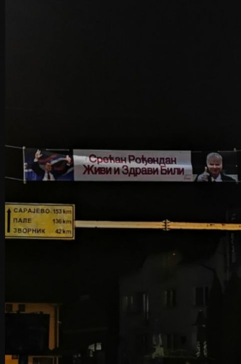 Bratunac i čestitka zločincu Mladiću i Dodiku - undefined