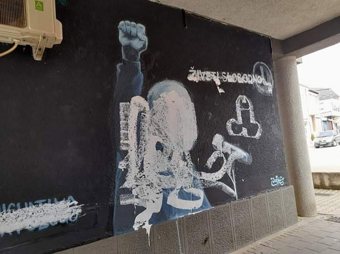Mural Balaševiću u Požegi nije potrajao ni dan - undefined