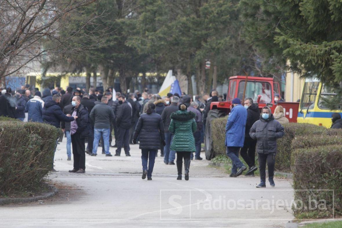 Foto: Dž. K. / Radiosarajevo.ba/Radnici GRAS-a ponovo protestuju