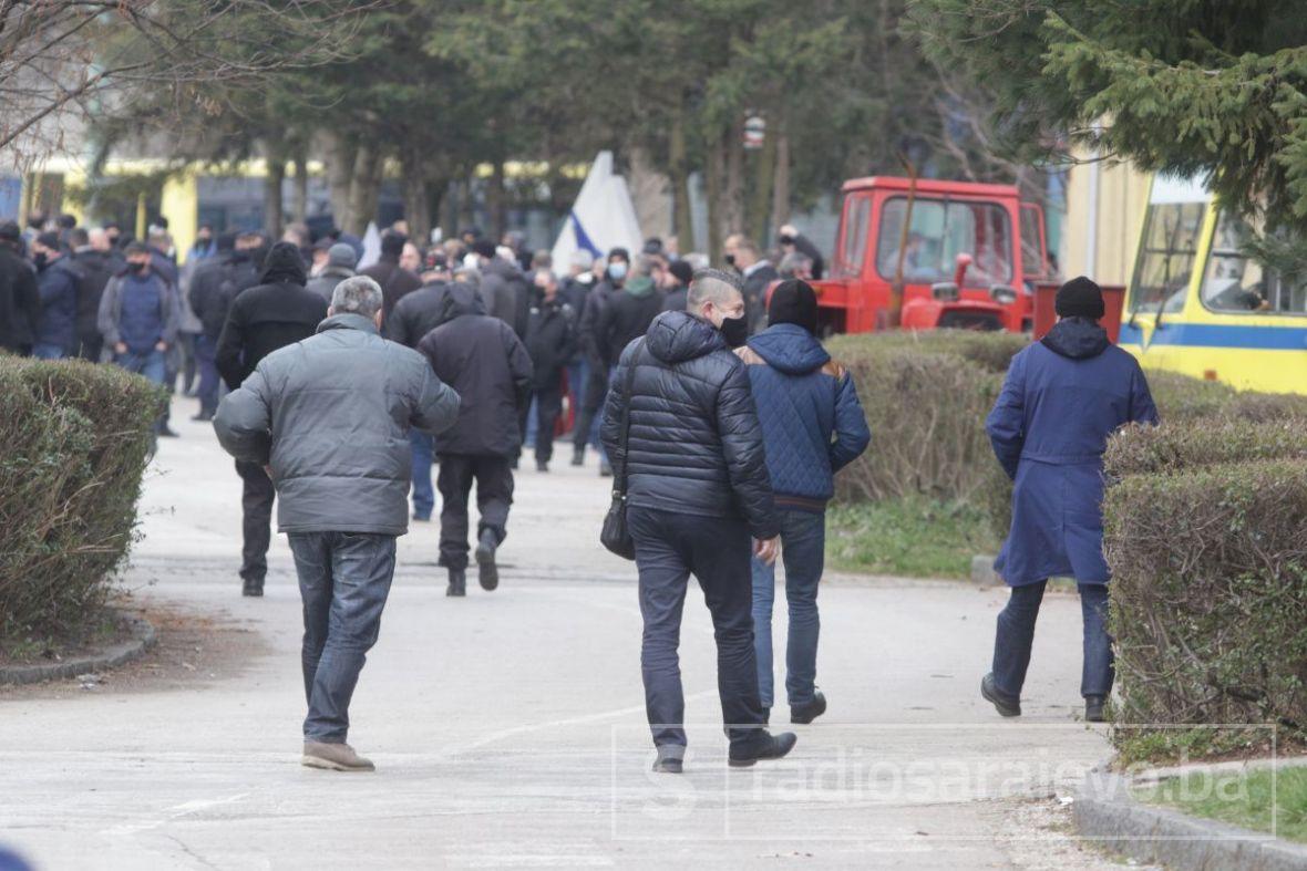 Foto: Dž. K. / Radiosarajevo.ba/Radnici GRAS-a ponovo protestuju