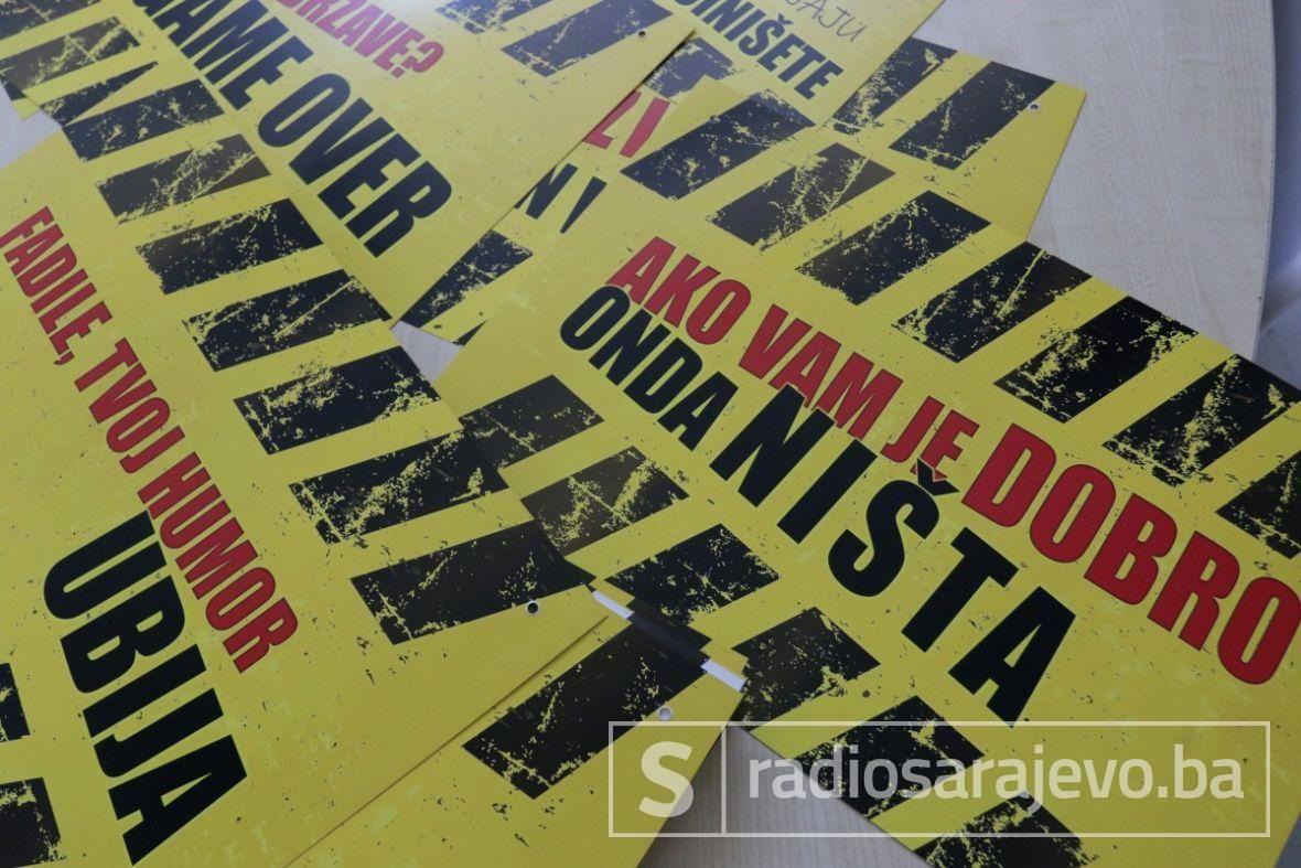 Foto: Dž. K. / Radiosarajevo.ba/Najava protesta u Sarajevu