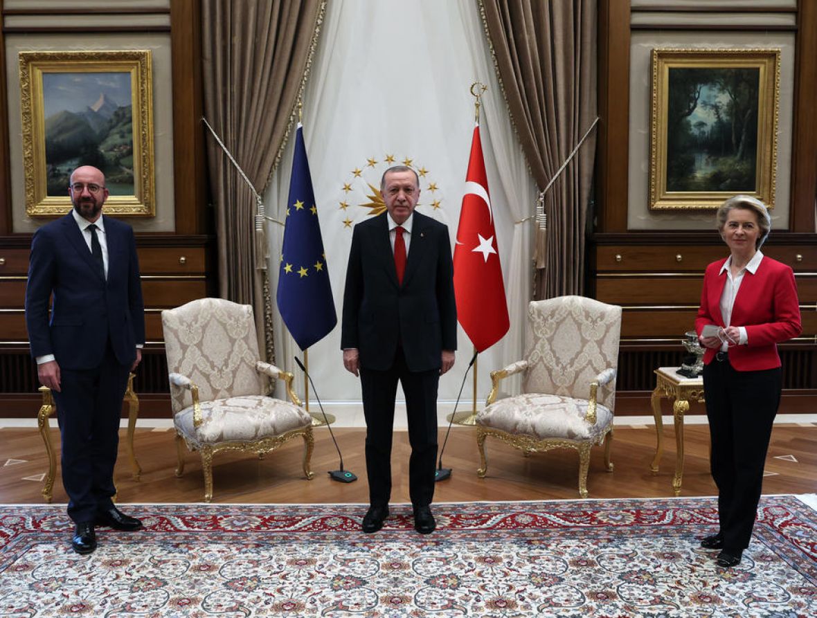 EPA/Charles Michel, Erdogan i Ursula von der Leyen 