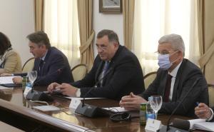 Foto: Dž.K./Radiosarajevo / Sastanak članova Predsjedništva BiH sa delegacijom WHO