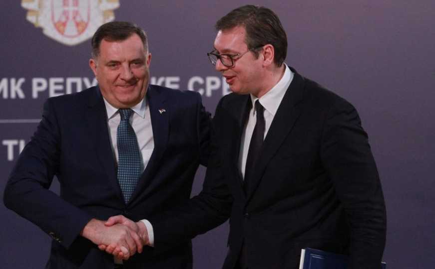 Aleksandar Vučić i Milorad Dodik